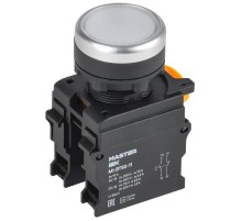 Кнопка d=22мм 1NO+1NC белая MASTER  MI-BT60-11-3-22-K01  IEK