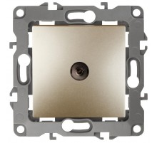 Розетка TV 12-3101-04 одиночная,  шампань  Б0014708  ЭРА