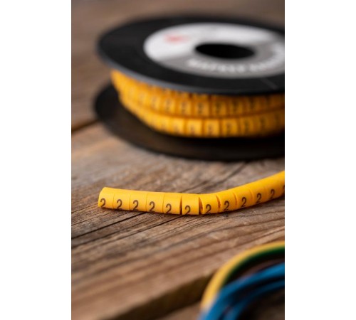 Маркер-кабельный 6,0кв.мм "2"(500шт.) (ЕС-3) EKF PROxima  plc-KM-6-2  EKF