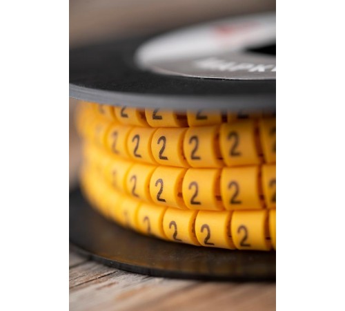 Маркер-кабельный 6,0кв.мм "2"(500шт.) (ЕС-3) EKF PROxima  plc-KM-6-2  EKF