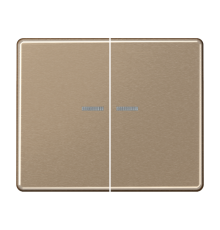 Клавиши для сдвоенного выключателя с подсветкой; золотая бронза  SL595KO5GB  Jung