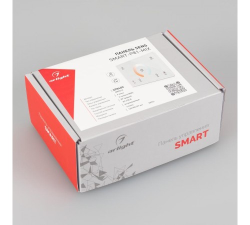 Панель Sens SMART-P81-MIX White (230V, 4 зоны, 2.4G) (Arlight, IP20 Пластик, 5 лет)  028400  Arlight