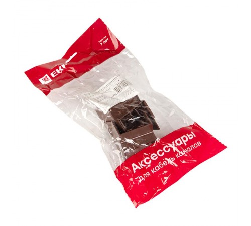 Угол внутренний (40х25) (4 шт) Plast EKF PROxima  под темное деревоibd-40-25x4EKF