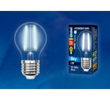 Лампа светодиодная LED-G45-13W/4000K/E27/CL PLS02WH LED. "шар", прозр. 4000К Серия Sky  UL-00005908  Uniel