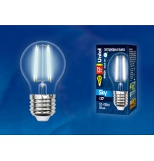Лампа светодиодная LED-G45-13W/4000K/E27/CL PLS02WH LED. "шар", прозр. 4000К Серия Sky  UL-00005908  Uniel