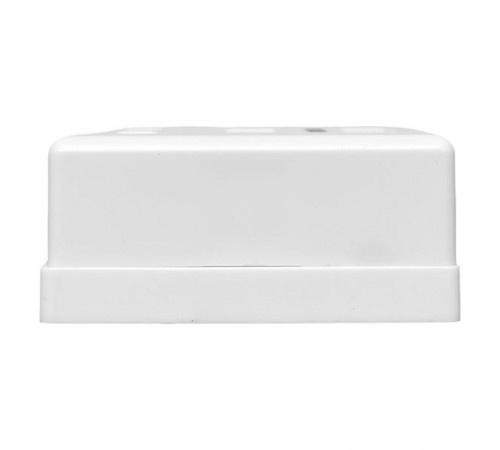 Розетка настенная TERACOM Cat.5E неэкранированная 2 порта RJ-45 Dual IDC белая  TRC-WBOX-2RJ45-5EUTP-WH  EKF