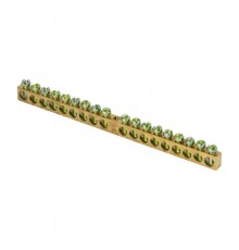 Шина PEN "ноль-земля" (6х9мм) 18 отверстий латунь крепеж по центру EKF PROxima  sn0-63-18  EKF