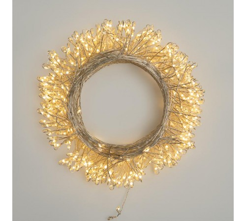 Гирлянда светодиодная Роса Фейерверк с контроллером 20м, 500LED, ТЕПЛЫЙ БЕЛЫЙ, IP20, на катушке  303-446  NEON-NIGHT