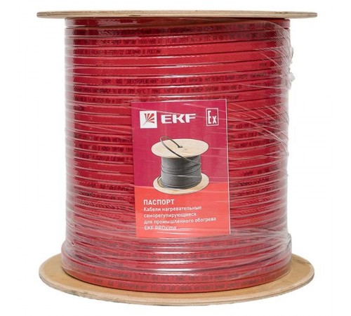 Саморегулирующийся нагревательный кабель ESU-30F (30 Вт/м) 200 м, фторопласт ESU-30F-200 EKF