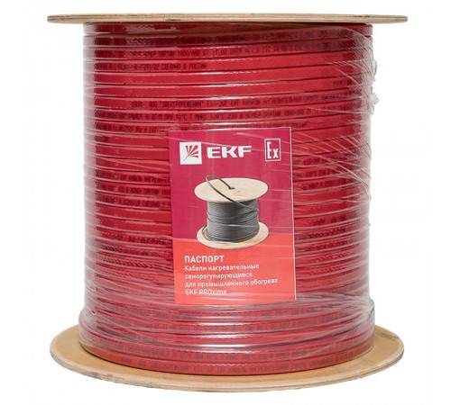 Саморегулирующийся нагревательный кабель ESU-45F (45 Вт/м) 200 м, фторопласт ESU-45F-200 EKF