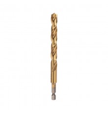 Сверло по металлу, 10мм, Р6М5, ТИТАН,шестигранный хвостовик (1 шт. в упаковке) DIN 338  KR-91-5511  Kranz