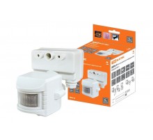 Датчик движения ДДПр-01 (белый) 1100Вт, 5-480с, 12м, 5+Лк, 120гр, IP44,  SQ0324-0014  TDM