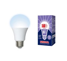 Лампа светодиодная LED-A60-16W/DW/E27/FR/NR LED. "груша" матовая. Серия Norma. 6500K  UL-00004025  Volpe