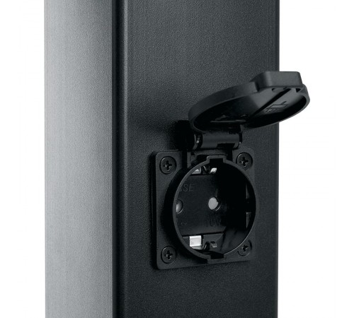 Светильник садово-парковый с розеткой, 230V E27, DH0206, черный (столбик)  11682  FERON