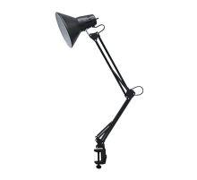 Светильник настольный под лампу СНС-13Ч на струбцине 60Вт E27 ЧЕРНЫЙ (коробка)  4690612012735  IN HOME