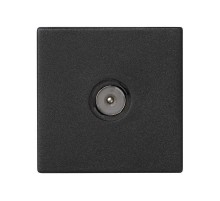 Simon Connect Розетка TV (ТВ) одиночная, К45, винтовой зажим, "папа", графит  K120A-14  Simon