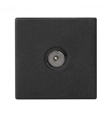 Simon Connect Розетка TV (ТВ) одиночная, К45, винтовой зажим, "папа", графит  K120A-14  Simon