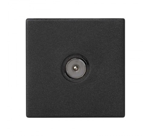 Simon Connect Розетка TV (ТВ) одиночная, К45, винтовой зажим, "папа", графит  K120A-14  Simon