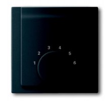 Плата центр. (накладка) для мех. терморегулятора (термостата) 1094 U, 1097 U, серия impuls, цвет чёрный бархат  1710-0-3917   2CKA001710A3917  ABB