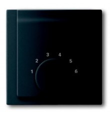 Плата центр. (накладка) для мех. терморегулятора (термостата) 1094 U, 1097 U, серия impuls, цвет чёрный бархат  1710-0-3917   2CKA001710A3917  ABB