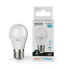 Лампа светодиодная LED Elementary Шар 12W 920lm E27 4100K  53222  Gauss