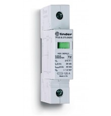 Устройство защиты от импульсных перенапряжений УЗИП тип 2 (1 варистор); 400 В; модульный, ширина 17.5мм  7P2184400020  Finder