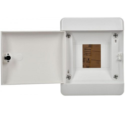 Корпус пластиковый навесной на 4 модуля ЩРН-П-4 IP41 белая дверь UNION Compact  UIC-KP13-N-04-41-K01  IEK
