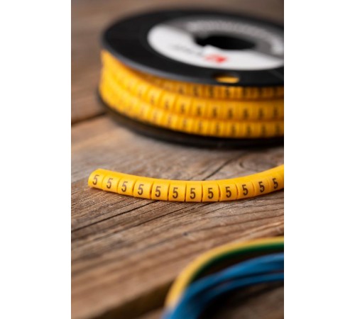 Маркер-кабельный 4,0кв.мм "5" (500шт.) (ЕС-2) EKF PROxima  plc-KM-4-5  EKF