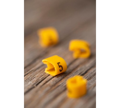 Маркер-кабельный 4,0кв.мм "5" (500шт.) (ЕС-2) EKF PROxima  plc-KM-4-5  EKF