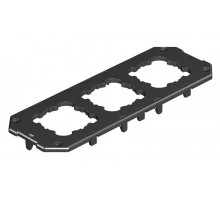 Накладка для электроустановочных изделий типа EK 208x76 мм (полиамид,черный)  7407352  OBO Bettermann