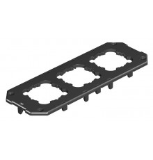 Накладка для электроустановочных изделий типа EK 208x76 мм (полиамид,черный)  7407352  OBO Bettermann