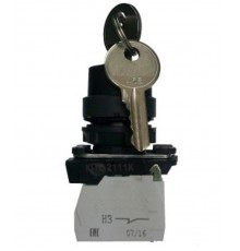 КПЕ 2120 -К УХЛ3, чёрный, 2но+0нз, ключ на 3 положения с фиксацией, IP40, переключатель  (ЭТ)   ET012442  Электротехник