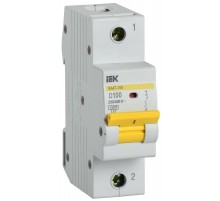 Выключатель автоматический однополюсный ВА47-150 100А D 15кА KARAT  MVA50-1-100-D  IEK