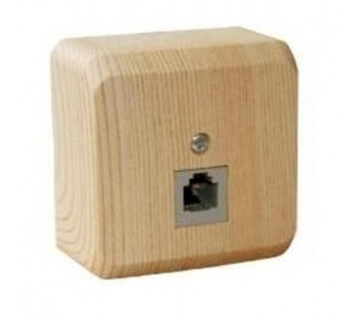 Этюд Сосна О/У Розетка телефонная 1-ая  TELA-001D  SE