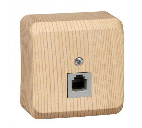 Этюд Сосна О/У Розетка телефонная 1-ая  TELA-001D  SE