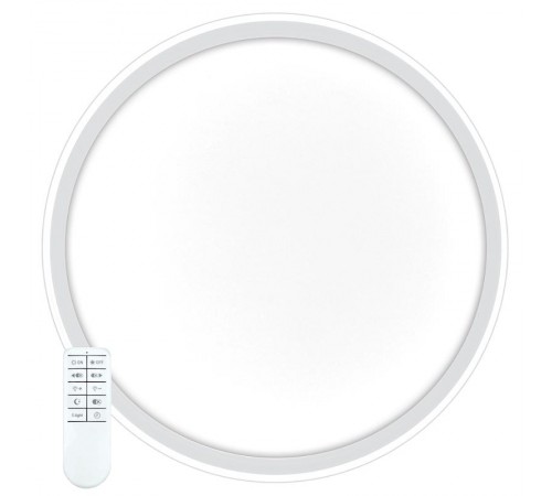 Светильник светодиодный управляемый с пультом 100W, Max. 7000Lum, 3000К-6500K, IP20, белый AL5800 RING  41558  FERON