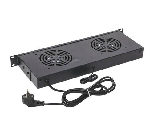 Блок охлажд. TERACOM PRO 1U 2 вент. с выкл. и электронным термостатом чёрныйTRP-FN-21T-BKEKF