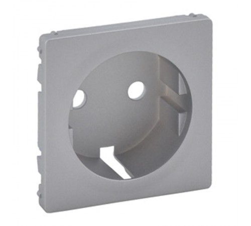 Valena LIFE Алюминий Накладка розетки с/з  755202  Legrand