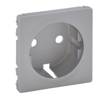 Valena LIFE Алюминий Накладка розетки с/з  755202  Legrand