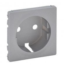 Valena LIFE Алюминий Накладка розетки с/з  755202  Legrand