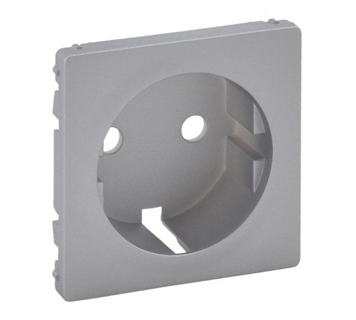 Valena LIFE Алюминий Накладка розетки с/з  755202  Legrand