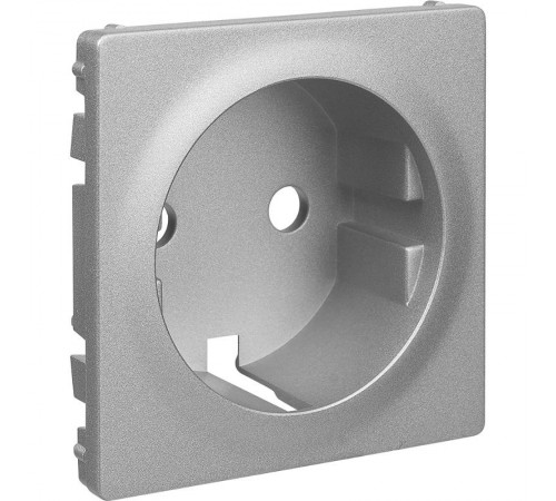 Valena LIFE Алюминий Накладка розетки с/з  755202  Legrand