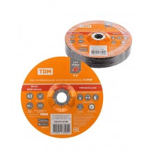 Круг шлифовальный, зачистной по металлу, 180х6х22,2 мм, тип 42, A24RBF, серия "Рубин",  SQ1071-0708  TDM