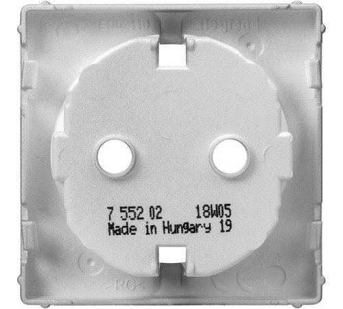 Valena LIFE Алюминий Накладка розетки с/з  755202  Legrand