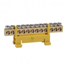 Шина нулевая тип Стойка OptiKit  BB-S-PE-DIN-12-6х9 желтый  277834  КЭАЗ