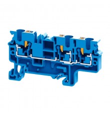 Клемма с 3-мя контактами push-in OptiClip СP-4-TRIPLET-I-BU-синий  331849  КЭАЗ