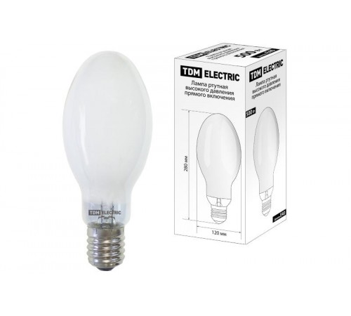 Лампа дуговая ртутно-вольфрамовая ДРВ  500Вт Е40 4200К  SQ0325-0021  TDM