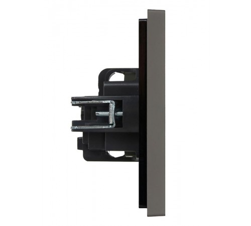 FORTE&PIANO Розетка с заземлением в/к 16А FP316 серый  FP-R11-16-K03  IEK