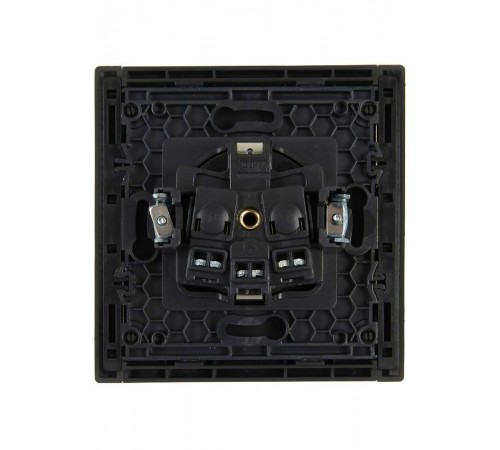 FORTE&PIANO Розетка с заземлением в/к 16А FP316 серый  FP-R11-16-K03  IEK