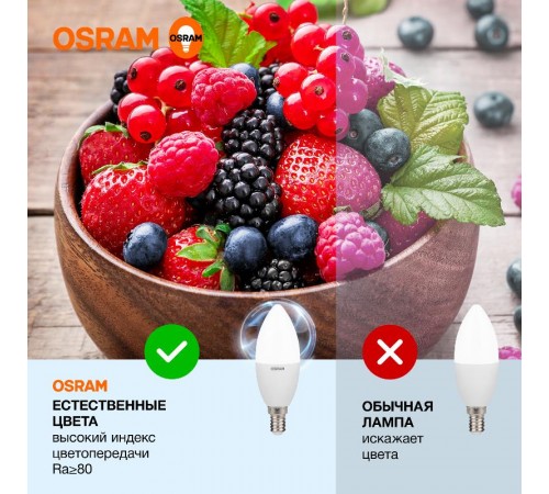 Лампа светодиодная LED Value CL- B 10W/865 230V E14 10X1  4058075579262  OSRAM